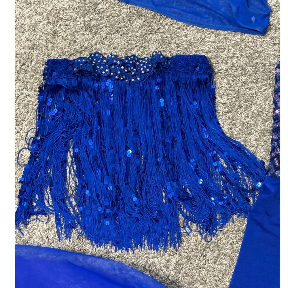 Weissman Size SA You Make My Dreams Come True 3 Piece Blue Tap Jazz Ballet